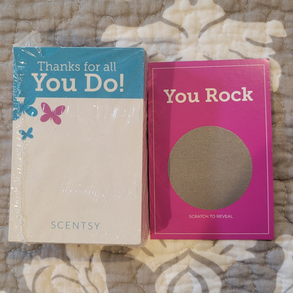 Scentsy Thank You Cards/Scratch Off Cards